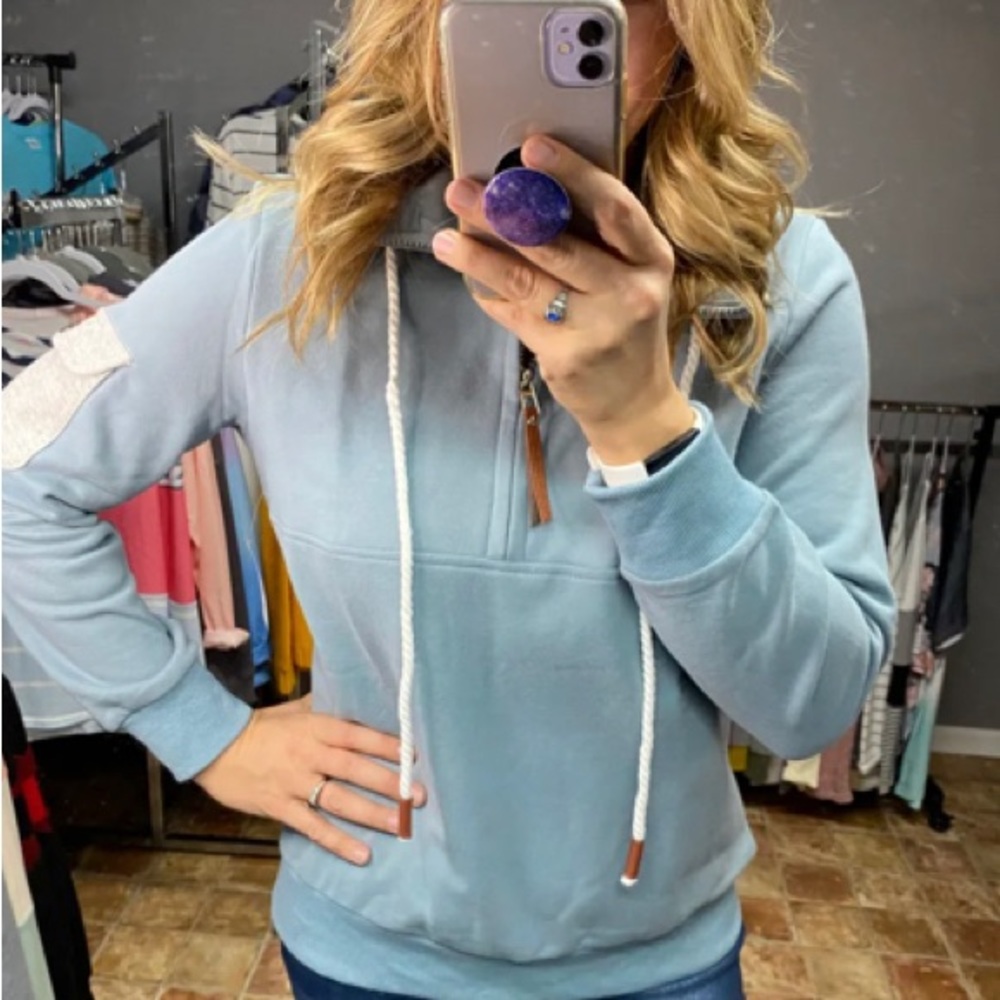 BOUTIQUE Half Zip Pullover Hoodie NEW!